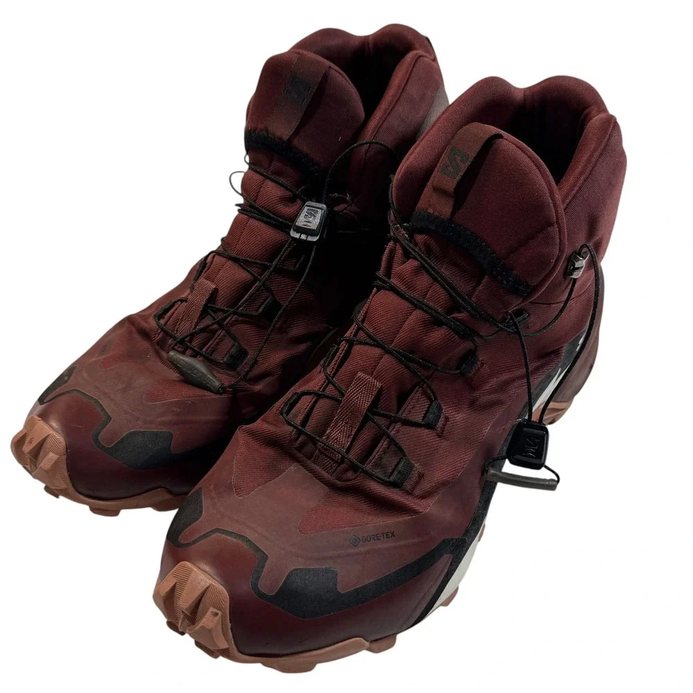 Salomon Men's Burgundy Brown Trail Running Boots